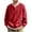 Red, variant on StSilkitty Men's Long Sleeve Sweatshirts 2 in 1 Crewneck Casual Pullover Sweatshirts Lightweight Loose Comfy Tops