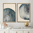 thumbnail image 2 of IDEA4WALL Framed Canvas Print Wall Art Set Navy Blue Wood Tree Rings Fine Art Geometric Minimal Pattern Vintage Art Farmhouse/Country Wall Decor for Living Room, Bedroom, Office - 24"x36"x2 Natural, 2 of 5