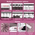 thumbnail image 4 of Lapalife 2 Panels Blackout Velvet Curtains, Scroll Floral Pattern Rod Pocket Thermal Insulated Velvet Curtain Drapes for Living Room, 52"x 96", Pink, 4 of 7