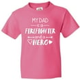 thumbnail image 3 of Inktastic My Dad is a Firefighter and a Hero Youth T-Shirt, 3 of 5