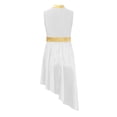 thumbnail image 2 of DPOIS Girl's Sleeveless Praise Dance Dress Worship Costume White 6, 2 of 5