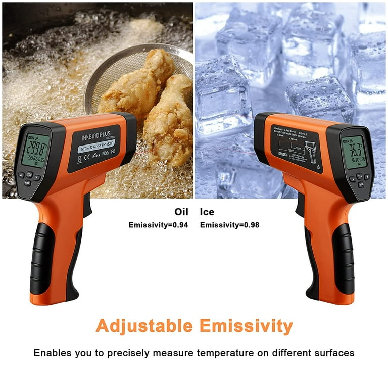 INKBIRD Infrared Thermometer Gun Laser for Cooking(NOT for Human) 
