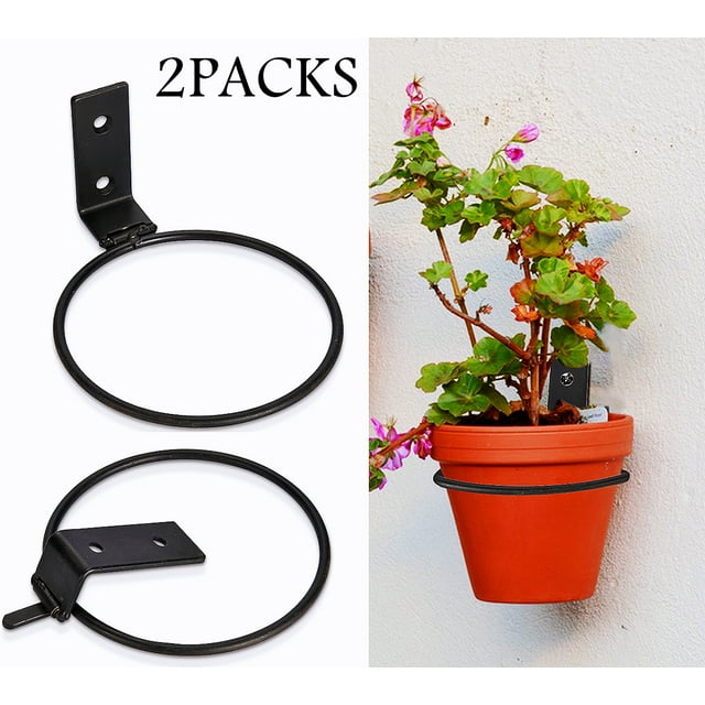 Plant Hangers Wall Pot Holder Wall Mounted Metal Planter Hanger
