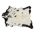 thumbnail image 1 of Natural 676685035318 2 x 3 ft. Calfskin Rug - White & Black, 1 of 2
