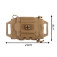 thumbnail image 3 of Ygjytge Emergencia Con Agarre Botiquín Primeros Auxilios Supervivencia Accesorios (marrón), 3 of 6