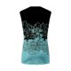 thumbnail image 5 of ICHUANYI Clearance Women Fashion Summer Sexy Fold Printed Regular Lace Sleeveless V Neck Button Top(Green, XXL) ICHUANYI WER2023080700640, 5 of 5