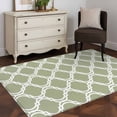 thumbnail image 3 of Sage Green Morocco Area Rugs 3'x5', Washable Small Throw Rugs for Living Room Bedroom, Geometric Moroccan Abstract Art Indoor Outdoor Rug Non-Slip Low Pile Carpet Runner Reversible Floor Mats, 3 of 8