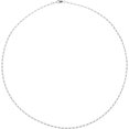 thumbnail image 3 of Auriga Fine Jewelry 14k White Gold 1.5 mm Figaro Chain Necklace for Women 20", 3 of 4