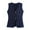 Navy, variant on Lightweight Vest for Women Casual Solid Color V-Neck Sleeveless Womens Pullover Cropped Tank Top Vest with Button Womens Winter Clothing White L