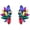 D-Colorful, variant on Glitter Rhinestone Statement Earrings for Women Fashion Bling Colorful Crystal Cluster Drop Dangle Earrings Prom Dress Jewerly