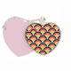 thumbnail image 1 of Escama Rojo oro negro patrón Bolsa de viaje Mirror maquillaje corazón rosa, 1 of 4