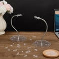 thumbnail image 4 of 2 Sets Adjustable Snake Bones Action Figure Stand Clear Assembly Action Figures Display Holder with Base Plastic Model Support Stands Miniature Model Bases for HG RG SHF Figures, 4 of 9
