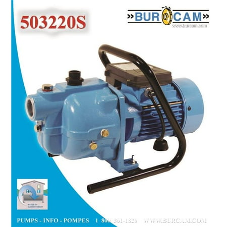 Bur-Cam Pumps 503220S Cast Iron Portable Lawn Sprinkler Pump .75 HP