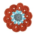 thumbnail image 1 of Protección de la mesa de la montaña de crochet hecha a mano Decoraciones del hogar Decoración de la bosque decorativa de la bebida decorativa para el Azul naranja, 1 of 8
