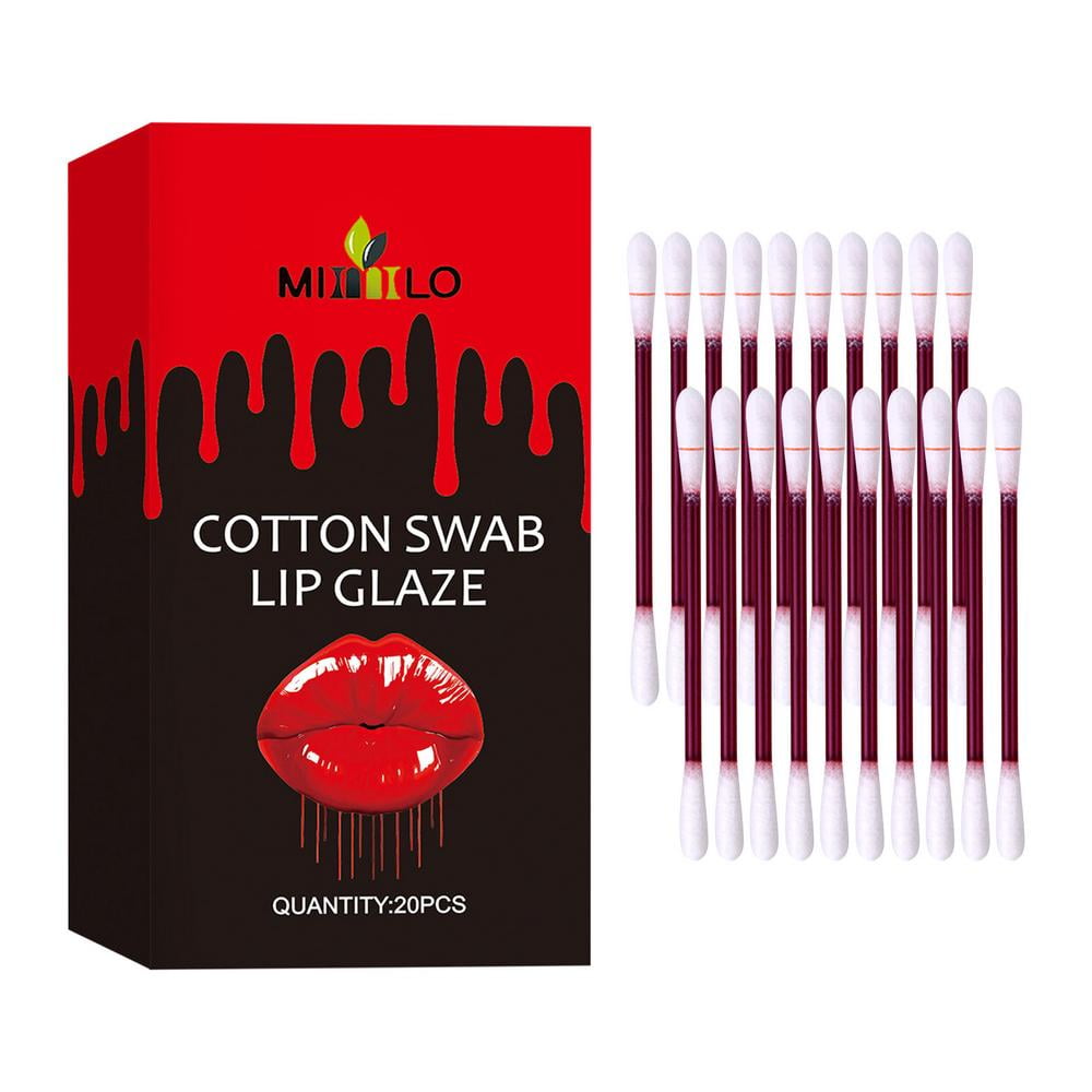 Tattoo Lipstick Long Lasting Lip Gloss Cotton Swab for Women