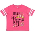 thumbnail image 3 of Inktastic This Princess is Five 5th Birthday Girls Toddler T-Shirt, 3 of 5