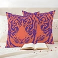 thumbnail image 3 of Abstract Tiger Outdoor Waterproof Pillow Covers, Red Blue Abstract Animals Modern Art Decorative Square Throw Pillowcase Sofa Cushion Sham for Patio/Couch/Chair, 16"x16" 2 Pack, 3 of 8