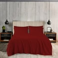 thumbnail image 2 of EGYLIN 600TC Soft Egyptian Cotton Sheet Set Soft and Breathable - 4 Piece Bed Sheet Burgandy Solid California King Size - 10" Deep Pocket, 2 of 5