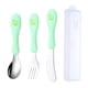 thumbnail image 1 of Cubiertos reutilizables para niños, incluye tenedor, cuchillo, cucharas de mesa para comer, 1 of 5