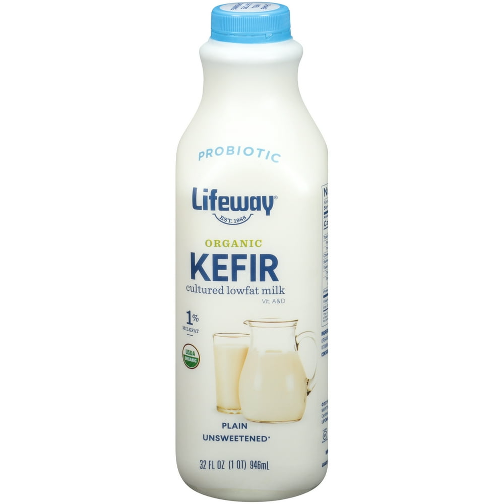Lifeway Organic Kefir Cultured LowFat Plain Milk, 1 Quart Walmart