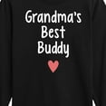 thumbnail image 3 of Instant Message - Grandma Heart Best Buddy - Toddler & Youth Long Sleeve Graphic T-Shirt, 3 of 6