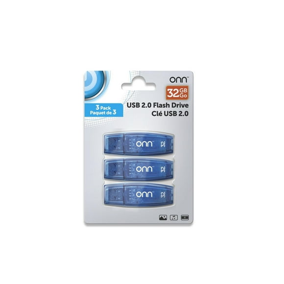 ONN USB 2.0 B410 32GB 3PK