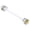 White, variant on RJ45 Flat Ethernet Cable 10Gpbs Transmission Short Crystal Connector for PC