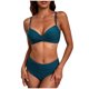 thumbnail image 1 of Trajes de Baño Sexy para las Mujeres Primavera Verano Correa de Color de Dos Piezas Al Aire Libre Beach Split Bikini, 1 of 6