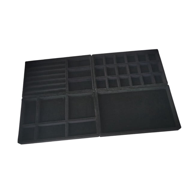 Organizador de joyas Zulema de 4 piezas Negro