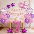 thumbnail image 3 of Set de Globos HAUCIAJEIN Número 7 Rosa de 32" para Cumpleaños, 3 of 4