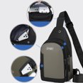 thumbnail image 4 of TIMIFIS Strap Bag Crossbody Backpack Men Ladies Strap Backpack Hiking Backpack Multipurpose Messenger Chest Bag -, 4 of 7