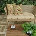 thumbnail image 3 of Jordan Manufacturing 16" x 16" Adonis Jewel Crimson Medallion Square Outdoor Throw Pillow (2 Pack), 3 of 14
