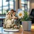 thumbnail image 4 of Outdoor Christmas Decorations Desktop Ornament Colorful Acrylic Christmas Scene With Base Flat 2D Ornament Decor Festive Tabletop Display For Home & Holiday Decorations Desktop dress up, 4 of 9
