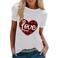 thumbnail image 1 of T-shirt Décontracté pour Femmes à Imprimé, Col Rond, Coupe Ample, Manches Courtes, Haut Blouse Chandail, 1 of 9