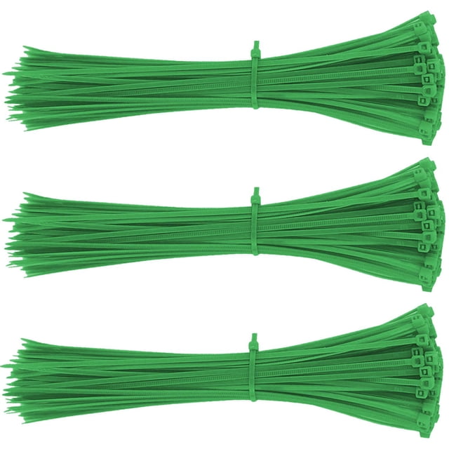 Correas para Sujetar cables VentDepot ZinchoColorsGreen 300Pzas 20cm 2.5mm Verde Nailon