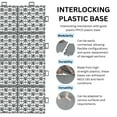 thumbnail image 4 of Miniyam 12 PcsInterlocking Deck Tiles, 12*12 inch, Plastic, Weight Capacity Up to 6613 LBS, Light Gray, 4 of 7