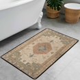 thumbnail image 5 of Washable Vintage Kitchen Mat 31"x20" Non Slip Soft Plush Low Profile Kitchen Rug, Distressed Medallion Oriental Style Sink Mat for Laundry Room Bedroom Office, 5 of 6