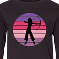thumbnail image 4 of Inktastic Archery Bowhunting Female Archer Long Sleeve Youth T-Shirt, 4 of 5