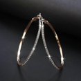 thumbnail image 3 of Women earring girl stud ear drop hoop rhinestone big circle simple big circle gold loop----04 gold--Product code 83390 04 gold, 3 of 5
