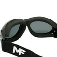 thumbnail image 5 of 2 Pairs MotoFrames MF Vulcan Padded Motorcycle Goggles Black Frames, Polarized Smoke/Smoke Lenses, 5 of 9