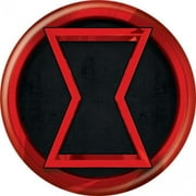 Black Widow 831106 Widow Movie Symbol Button, Black & Red