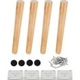 thumbnail image 1 of Ergonomic Wooden Handle, Kiln-Dried Oak Ensures Longevity, Multi Use In Diy Projects And As A Jewelry Tool, Solid Design For Heavy-Duty Tasks, 25Cm Length, Brown (Pack Of 4), 1 of 5