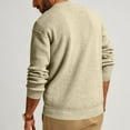 thumbnail image 5 of Aimik Hanes Up to 65% off Clearance Men's Waffle Henley Long Sleeve Shirts Casual Basic Button T-Shirt Classic Fall Winter Tops-Beige XXL, 5 of 5