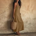 thumbnail image 6 of zbxnLI Women's Maxi Dress Spaghetti Strap Casual Loose Long Dresses with Pockets Summer Beach Vacation Sundress, 6 of 7