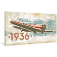 thumbnail image 2 of Marmont Hill 'Vintage Plane 1936' by Alan Hopfensperger Painting Print on Wrapped Canvas, 2 of 5