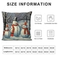 thumbnail image 5 of Nawypu  Christmas Snowman Winter Throw Pillow Covers , Snowman Soft Throw Pillow Case Cushion Cover，for Living Room Bed Sofa and Car Cushion Cover, 5 of 5