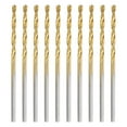 thumbnail image 1 of Uxcell 10Pcs Broca de Torsión de Titanio 1/16" Diámetro de Perforación Acero de Alta Velocidad para Metal Endurecido, Acero Inoxidable, Hierro Fundido, Madera, Plástico, 1 of 6