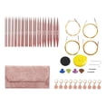 thumbnail image 1 of Tnarru Circular Knitting Needle 13 Pairs Knitting Set for Knitter Sweater Beginners Pink, 1 of 8