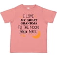 thumbnail image 3 of Inktastic I Love My Great Grandma to the Moon and Back Boys or Girls Toddler T-Shirt, 3 of 5