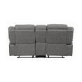 thumbnail image 3 of Higgins Pillow Top Arm Motion Loveseat with Console Grey, 3 of 10